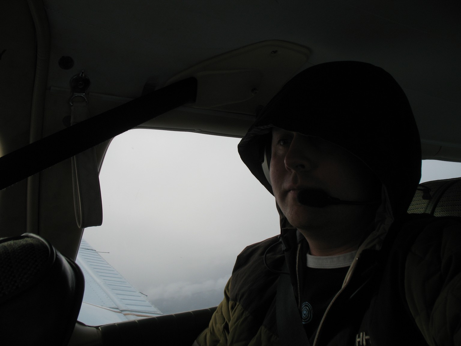Rod Giesbriecht monitors an IFR 